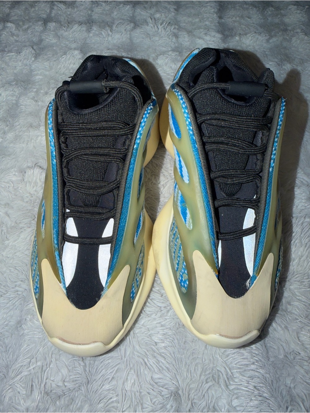 Men/Women Neutral Beige and Blue Fashion Sneakers